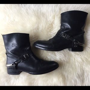 Frye Leather Black Riding Style Boots